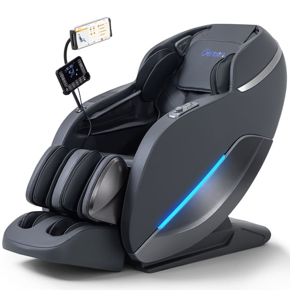 2026 4D Massage Chair,Full Body Zero Gravity with SL Track,Heat, AI Control,12 Auto Programs,Black