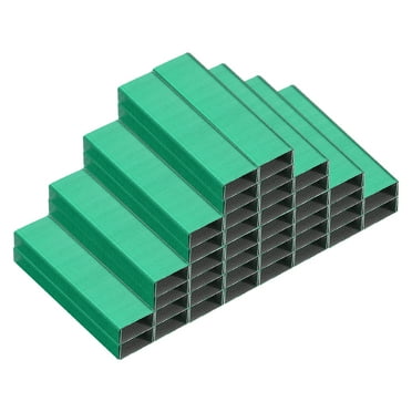 Uxcell Staples for Stapler, 8 Pack 26/6 Standard 1/4 Inch Length Staples for Office Supplies, Green