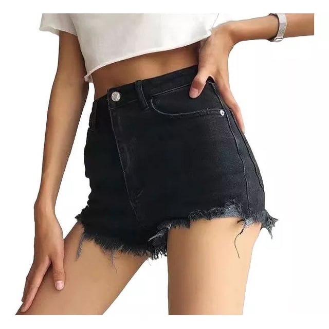 Short De Mezclilla Stretch Skinny Fit Para Mujer
