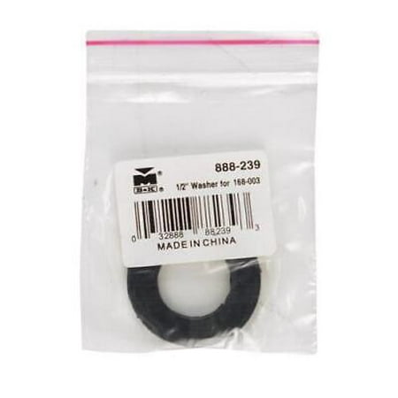 

3Pc BK Products 1/2 in. Dia. Rubber Washer 5 (Pack of 5)