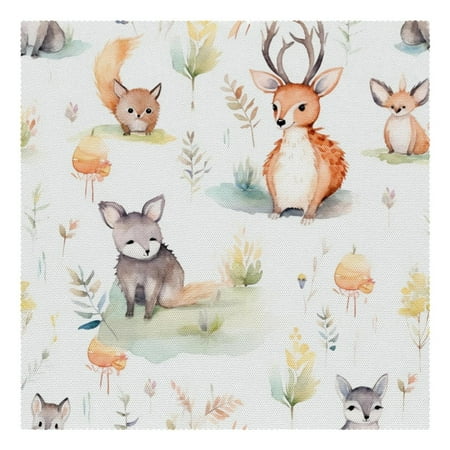 

Placemats Set of 1 Non Slip Place Mats Dining Table Mats Balloon Deer and Bunny
