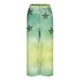 thumbnail image 6 of QATAINLAV Flecce Pants for Women Loose Wide Leg Comfy Pajamas Pant Cute Printed Winter Warm Trousers with Pockets Sleepwear, Army Green, M, 6 of 6