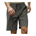 thumbnail image 1 of DYMADE Men Chino Style Classic Beach Style Linen Solid Pantaloons Shorts, 1 of 5