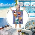 thumbnail image 4 of Super Kitties Kids Beach Towels with Hood Soft Quick Dry Absorbent Hooded Towels Bath Robe for Swim Pool Bath Poncho Towels, 4 of 7