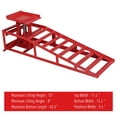 thumbnail image 6 of DSstyles Vehicle Ramps Heavy-Duty Hydraulic 5T Steel Car Ramps 10,000lb Max Load - Red 2 Pack, 6 of 7