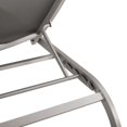 thumbnail image 5 of Lounge Chair Chaise Table Set, Aluminum, Metal, Steel, Grey Gray, Modern Contemporary Urban Design, Outdoor Patio Balcony Cafe Bistro Garden Furniture Hotel Hospitality, 5 of 7