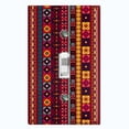 thumbnail image 1 of Metal Light Switch Plate Cover Ethnic Aztec Tribal Art Pattern Burgundy SFR061, 1 of 13