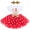 A-Red, variant on Kids Girl 3rd Third Birthday Dress Three Years Old Party Cake Smash Outfit Princess Tutu Dress with Sequin Bowknot Headband 2pcs Set