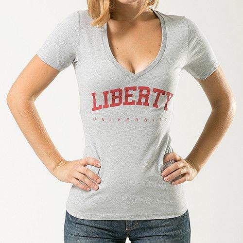 Liberty Flames Alumni Arch T-Shirt - Officially Licensed, Vibrant School Colors | Fan Apparel