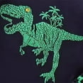 thumbnail image 4 of Gvdentm Baby Boy Summer Clothes Summer Short Sleeve Dinosaur Prints Tops Shorts Two Outfits Set for Kids Clothes(Green,4-5 Years), 4 of 7