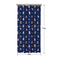 thumbnail image 5 of Dark Blue Christmas Dog and Snowman Pattern Shower Curtain 36"x72" ,Bathroom Decorative Shower Curtains Set with 12 Hooks,Modern Waterproof Washable Shower Curtain, 5 of 6