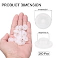 thumbnail image 2 of Tapones de goma Uxcell de 12 mm/0.5" para viales, 200 piezas, tapón de silicona tipo hongo para viales de vidrio y frascos de cultivo de líquidos, blanco, 2 of 5
