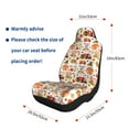 thumbnail image 3 of Uemuo Fall Farm Pumpkin Pattern Car Seat Covers for Front Seats Waterproof Seat Covers for Cars, Universal Auto Front Seats Protector Fits for Car-2 PCS, 3 of 6