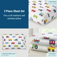 thumbnail image 5 of Wildkin Kids 100% Cotton Sheet Set for Boys and Girls - Toddler (Trains, Planes & Trucks Blue), 5 of 8