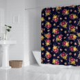 thumbnail image 2 of Pioneer Flower Floral Print Pattern Shower Curtain 72"x84", Bathroom Decorative Shower Curtain Set with 12 Hooks, Waterproof Washable, 2 of 6