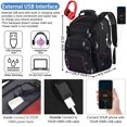 thumbnail image 2 of Mochila VECKUSON unisex de 46,7 cm para portátil de 18,4 pulgadas con RFID, color morado, 2 of 6