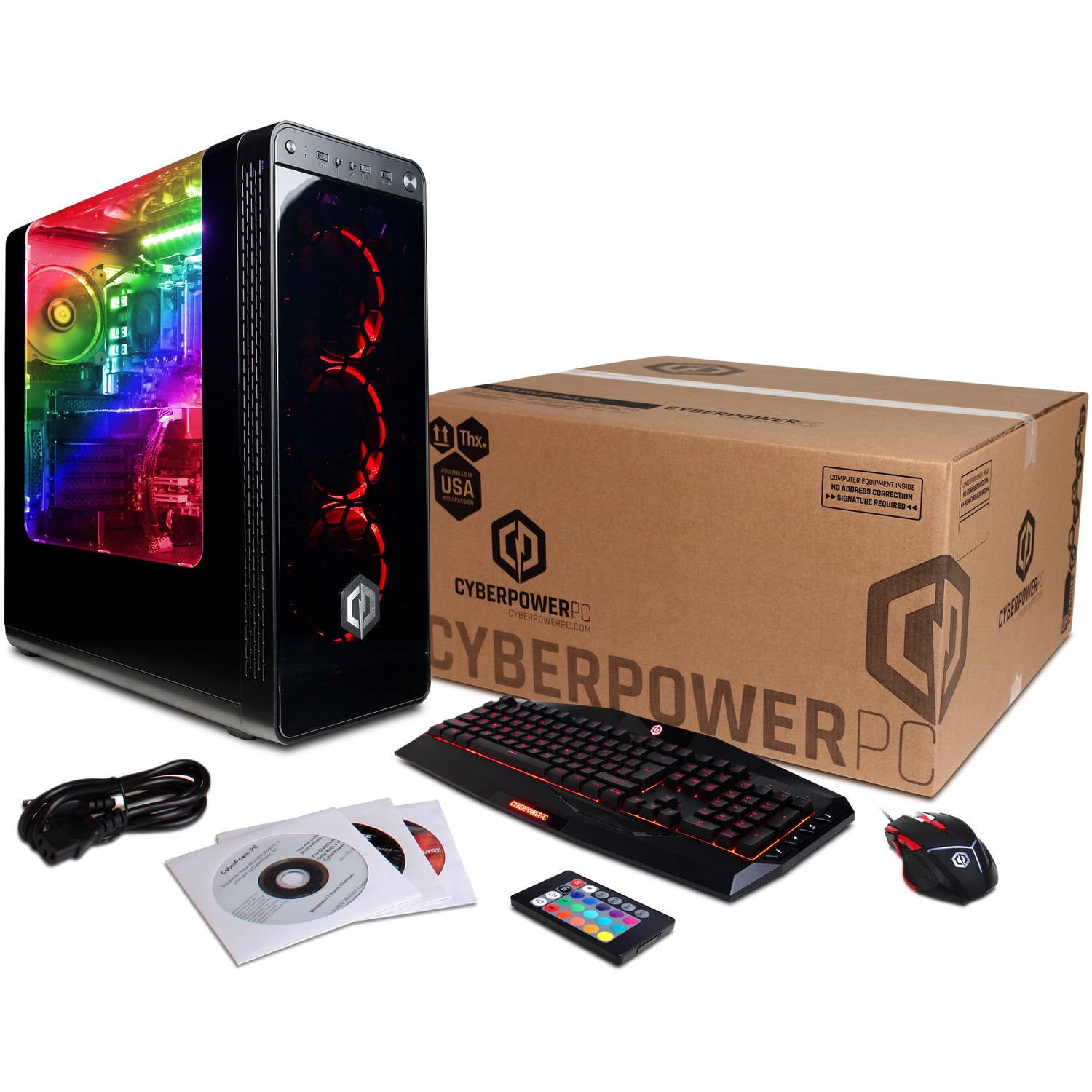 CyberPowerPC Gamer Master GMA4000BJ Gaming Desktop, AMD Ryzen 5 Processor,  16GB Memory, 500GB SSD with NVIDIA GeForce RTX 2060