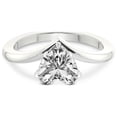 thumbnail image 4 of IGI Certified 3 Carat Heart Shape Lab Grown Diamond Engagement Ring | 14K White Gold | Janes Chevron Lab Diamond Ring | FG-VS3-VS2 Quality Friendly Diamonds, 4 of 6