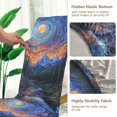 thumbnail image 5 of Yayeee 2 Pack Dining Chair Covers Stretch Parson Chairs Slipcovers Seat Protector, Mountains and Forests, 5 of 6