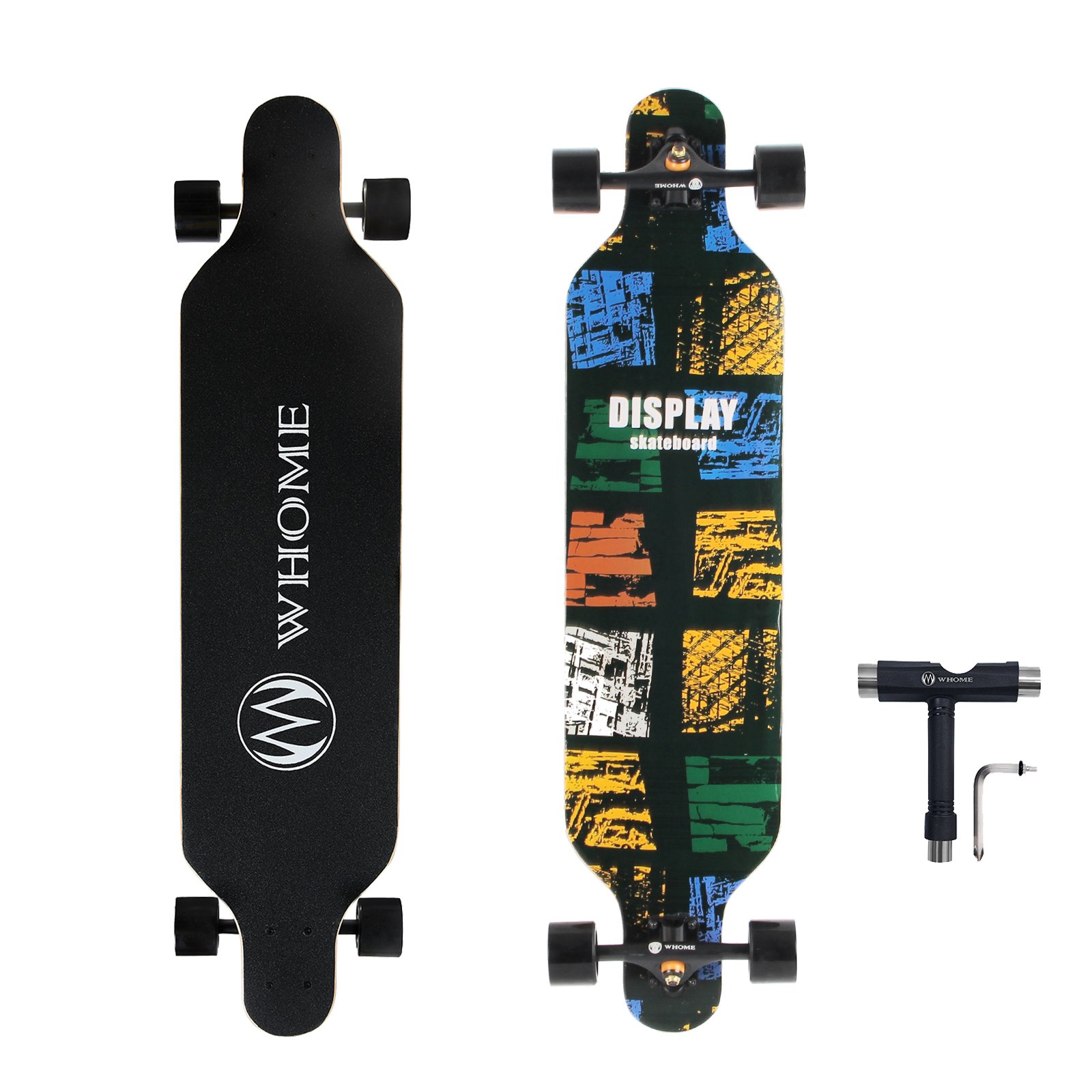 WHOME Longboard 41 Inch Long Boards for Adults/Teenagers Girls/Kids