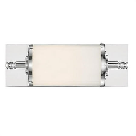 

Crystorama Lighting FOS-A8050-CH Foster - 3W 1 LED Wall Mount in Traditional and Contemporary Style - 5 Inches Wide by 12 Inches High Polished Chrome Finish with White Glass