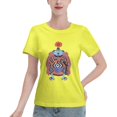 thumbnail image 1 of T-Shirt Basique à Manches Courtes pour Femmes une Pièce Jinping, 1 of 6