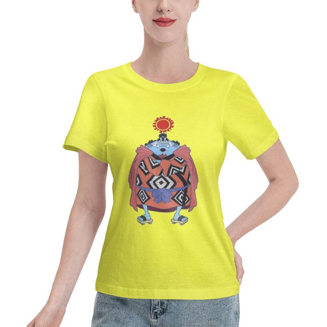 T-Shirt Basique à Manches Courtes pour Femmes une Pièce Jinping