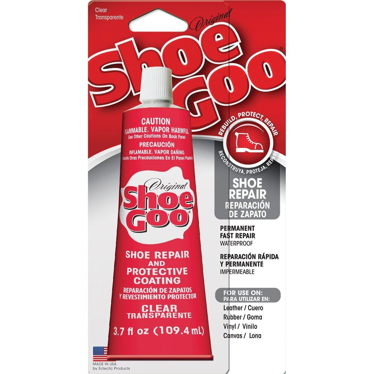 Amazing Goop Shoe Goo Glue Clear 3.7 Oz 10 Packs