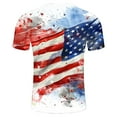 thumbnail image 4 of Lilgiuy Patriotic Shirts for Men 2024 Patriotic T-Shirts Short Sleeve Round Neck American Flag Fun Tee Shirts for Cruises(Multicolor,3XL), 4 of 5