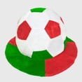 thumbnail image 2 of SRZYMJ Soccer Ball Hat Funny Soccer Shaped Hat Sport Event Hats Party Supplies Headgear Cap Sports Fans Gift Football Birthday Dress up, 2 of 3