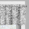 thumbnail image 3 of Ambesonne Black and White Window Valance, Sea Storm Waves, 54" X 18", Black White, 3 of 5