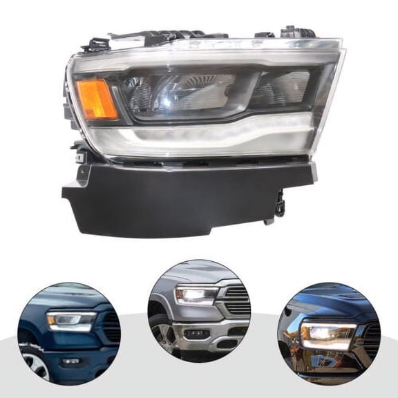 Full LED DRL Headlight Passenger Right Side For Dodge Ram 1500 2019- 2020 2021