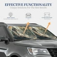 thumbnail image 4 of Balery Forest Meditating White Tiger Parasol para parabrisas de coche de 2 piezas | Parasol plegable para parabrisas delantero de coche para la mayoría de sedanes-Large, 4 of 6