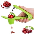 thumbnail image 5 of Herramienta para deshuesar cerezas, herramienta para deshuesar aceitunas, removedor de deshuesadores de cerezas, herramienta para quitar núcleos de cerezas con diseño de bloqueo que ahorra e, 5 of 5