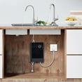 thumbnail image 3 of Brass Inlet Outlet, Touch Screen Control, IPX4 Water Proof Small Water Heater for Kitchen Bathroom RV, Suitable for Apartment Water Heater, Compact Space Usage, 3 of 7