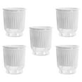 thumbnail image 4 of Vsenkes 5 Pieces Self Watering Plant Pots Desk Planters for Restaurant Balcony Patio Transparent 10.8x12cm, 4 of 9