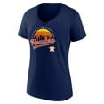 thumbnail image 2 of Women's Navy Houston Astros One Champion V-Neck T-Shirt, 2 of 3