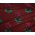 thumbnail image 4 of oneOone Polyester Lycra Fabric Leaves & Floral Block Print Fabric By Yard 56 Inch Wide, 4 of 4