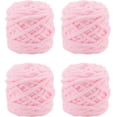 thumbnail image 1 of Knitting Wool Yarn 4 x 100g Multi-Colored Knitting Yarn for Crochet, Soft Chunky Yarn, Light pink, 1 of 5