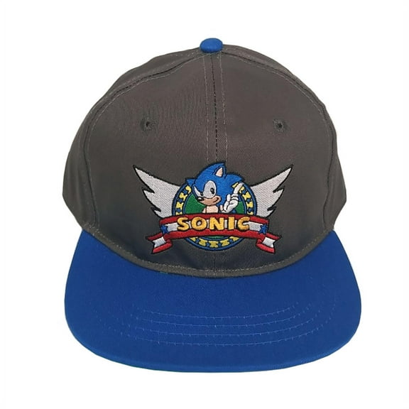 Sonic The Hedgehog Cotton Adjustable Snapback Hthr Grey Baseball Hat