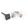 thumbnail image 3 of Tira de luces solares de 50LED, lámpara decorativa impermeable para decoración de césped de boda al aire libre, luz cálida, 3 of 8