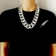 thumbnail image 1 of Hip-hop exagerado collar de oro de simulación CCB plástico gran cadena de oro accesorios de rendimiento de personalidad accesorios de tiranos locales hombres, 1 of 6
