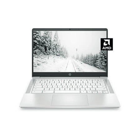 HP Chromebook 14a Laptop, AMD 3015Ce Processor, 4 GB RAM, 32 GB eMMC Storage, 14-inch FHD IPS Display, Google Chrome OS, Anti-Glare Screen, Long-Battery Life (14a-nd0080nr, 2021, Ceramic White)