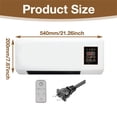 thumbnail image 3 of 2 in 1 Wall Mounted Air Conditioner Fan, Portable Cooling & Heating Mini AC Unit, Quiet Smart Heater Combo with Remote Control & Timing for Home Living Room, 3 of 8