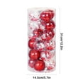 thumbnail image 3 of Fwttom 24pcs Christmas Ball Ornaments - 2.36" Christmas Ornaments for Xmas Tree, Shatterproof Christmas Tree Ornaments for Wedding Party Christmas Decorations, Holiday Gifts, 3 of 6