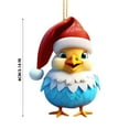 thumbnail image 3 of PRETXORVE Christmas Decorations, Christmas Tree Decorations, Cute Rooster Car Hanging ornament Home Tree Decoration Christmas Tree Decoration Home Decoration, 3 of 6