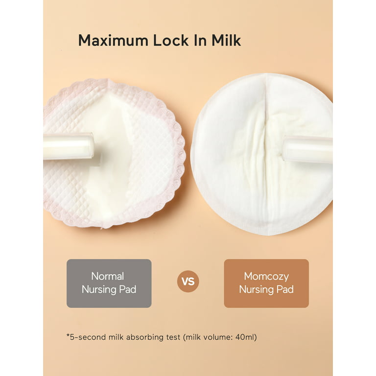  Momcozy Super Soft Nursing Pads Disposable, Fast Absorbent &  Soft Comfortable Breast Pads for Breastfeeding, Extra Fit & Leak-Proof  Nipple Pads, Individually Wrapped, for Sensitive Skin (60 Count) : Baby