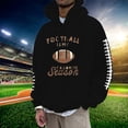 thumbnail image 2 of VBARHMQRT Chandails à Capuchon de Travail pour Hommes Homme Fans de Football Chandail de Sport Vintage Joueur de Rugby Sports Rétro Hommes Chandail à Capuchon de Rugby Hauts, 2 of 4