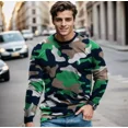 thumbnail image 3 of Camiseta De Camuflaje De Manga Larga De Moda Para Hombre, 3 of 6