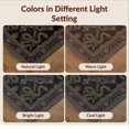 thumbnail image 7 of Design&I 2'x3' Washable Accent Rug Round Serpent Damask Mystical Vintage Border Coiled Snake Gothic Refined for Kitchen, Pet Station, Friendly & Non-Slip Built-In Grip, 7 of 7